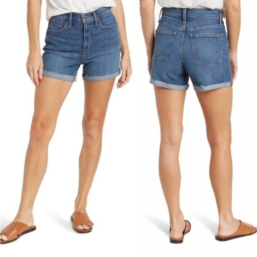 Madewell High Rise Medium Wash Denim Shorts Size 27